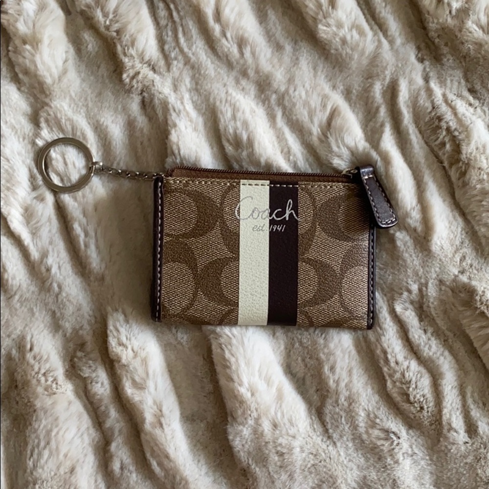 Coach Card Holder on Key Ring